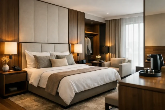 Aménagement chambre hôtel sur mesure