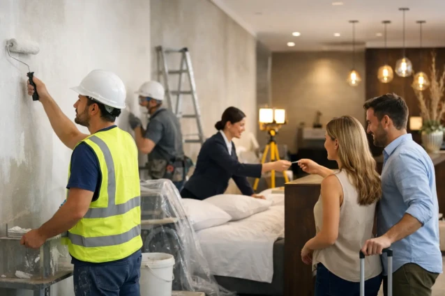 Rénover un hôtel sans interrompre l’activité